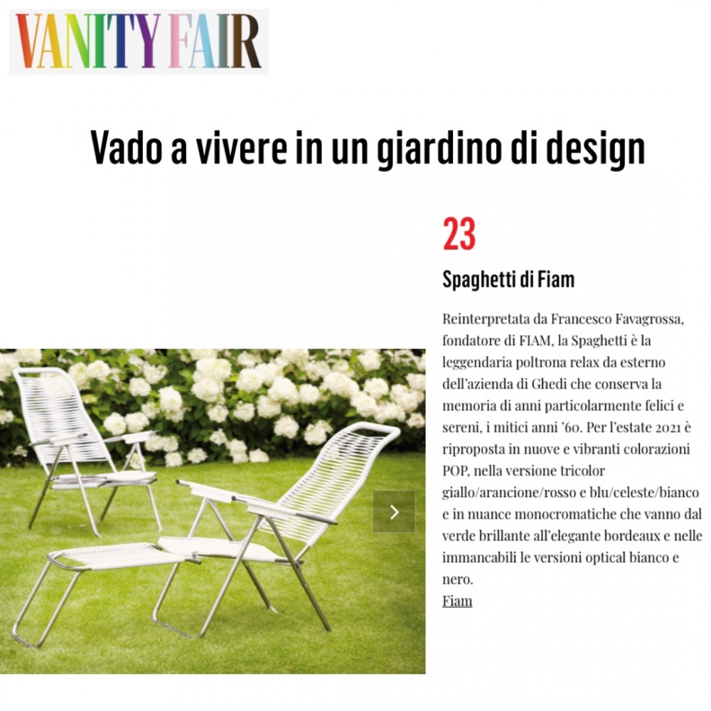 Spaghetti arredamento da giardino